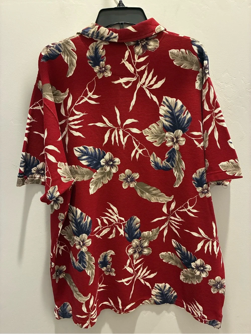 Ralph Lauren Chaps Red Tropical Floral Polo